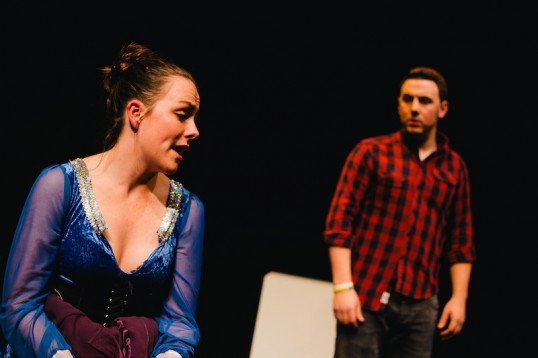Sarah-Louise Cairney (Evie) and Adrian McDonald (Raul). Photo: Andrew Perry