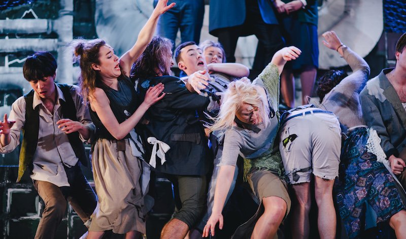 The Cast of Urinetown 2. Photo Andrew Perry