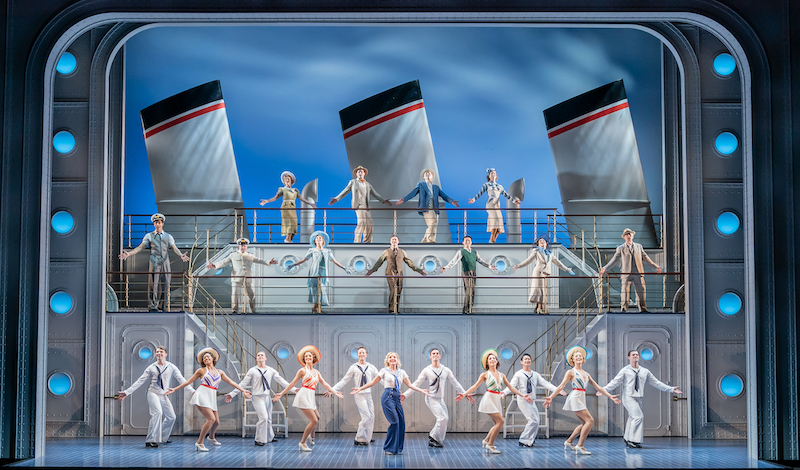 The cast of Anything Goes. Pic: Marc Brenner
