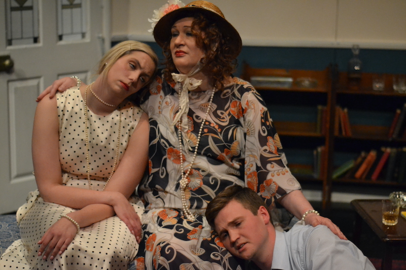 Grace Gilbert, Angela Harkness Robertson and Gregor Dickie in Hay Fever. Pic EGTG