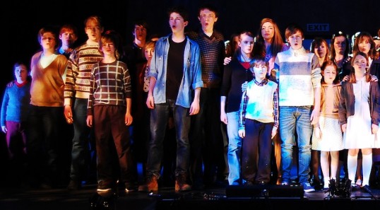 Half the Billy Elliot cast. Photo LYAMC