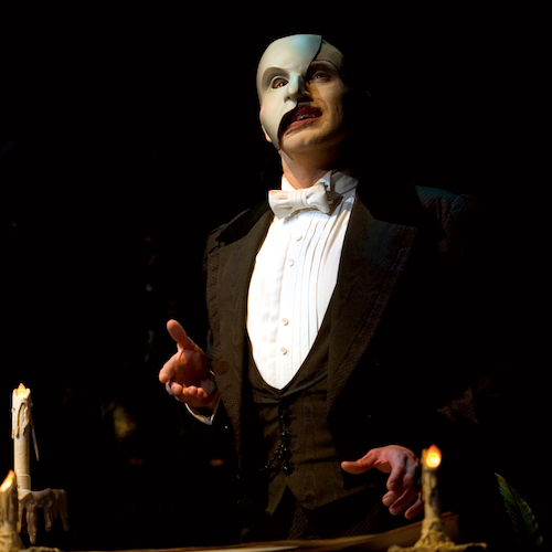Earl Carpenter as The Phantom in The Phantom of the Opera – Photo credit Clive Barda copy