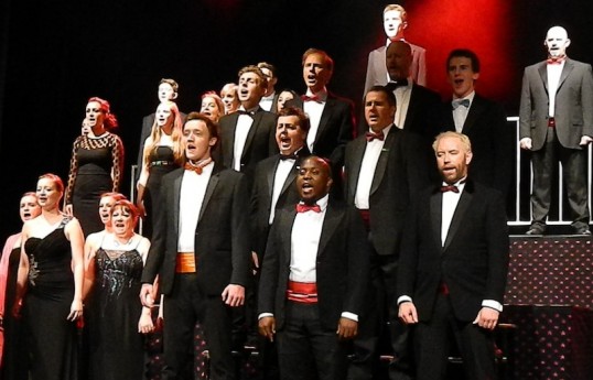 The chorus in Heroes, the title number and finale of 2012  Showcase. Photo: Ian Hunter