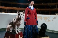 Bethany Martin with the troupe's dogs. Photo © Peter Dibdin