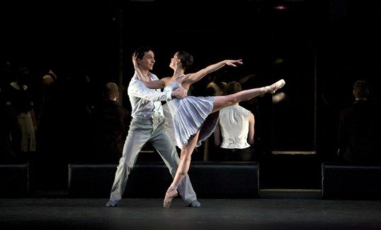 Erik Cavallari as Romeo and Sophie Martin as Juliet in Scottish Ballet’s Romeo and Juliet. Photography by Andrew Ross