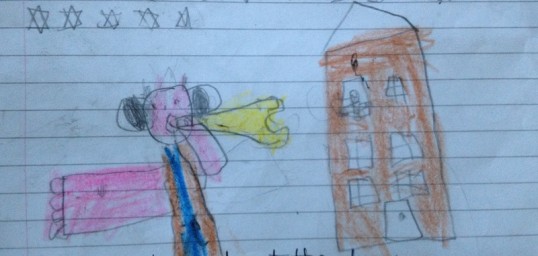 Jaime's picture of the BFG blowing dreams...