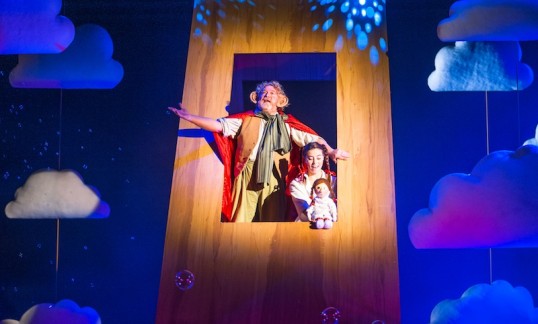 The land of dreams. Lewis Howden and Robyn Milne in the Lyceum's 2014 production of The BFG. Photo Tommy Ga-Ken Wan