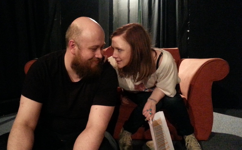 Ben Blow and Kate Foley-Scott in rehearsal