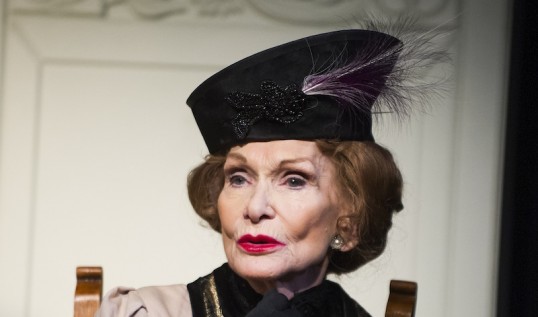 Sian Phillips (Lady Bracknell) in The Importance Of Being Earnest. Photo: Tristram Kenton
