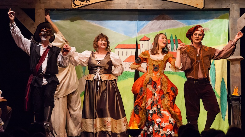 Fintry Amateur Dramatic Society (FADS) – winners of the Stirling District round with The Path Of True Love by Barry Grantham. Photo Walter Hampson
