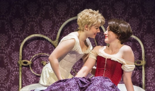 Sally Messham and Laura Rogers in Tipping the Velvet. Photo: Johan Persson