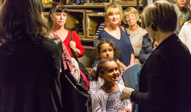 A back stage tour led by Theatre Manager Jacqui Nagib. Photo Aly Wight