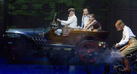 The fine four-fendered friend in action. Chitty Chitty Bang Bang