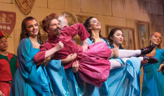 It's hard to be the Bard - David Coventry and dancers. Photo: Ryan Buchanan