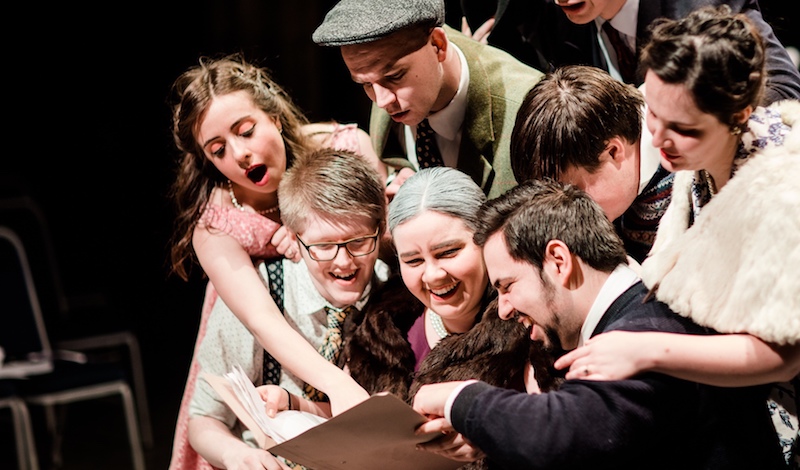 Buoso’s family in Gianni Schicchi. Pic Andrew Perry