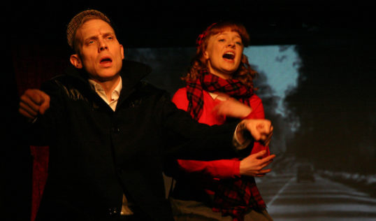 Simon Donaldson and Tori Burgess in Margaret Saves Scotland by Val McDermid. Pic: Leslie Black