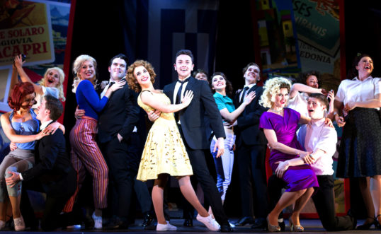 The cast of Summer Holiday line up for the show's encore