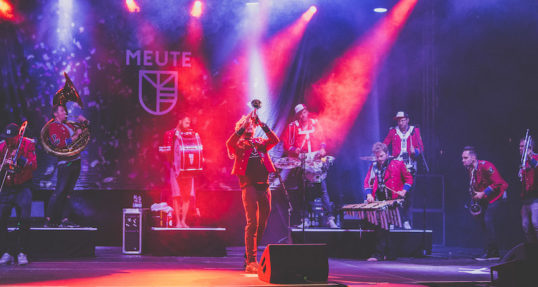 German techno-marching band Meute will be appearing and orchestrating the Bells. Pic: Jennifer Schmid