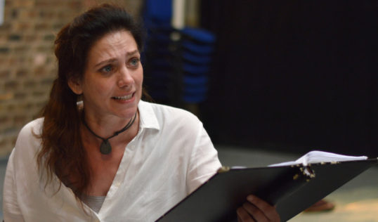 Neve McIntosh in rehearsal for Meet Me at Dawn. Pic: The Traverse