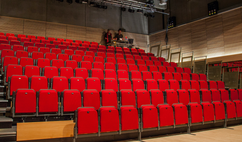 The seating area inside The Studio in Edinburgh