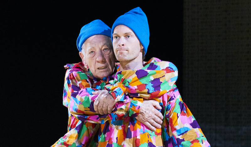 HAMLET 2 Ian McKellen and dancer Johan Christensen who share the role of ‘Hamlet’, directed by Peter Schaufuss at Ashton Hall, Ediburgh, as part of the 2022 Edinburgh Fringe Festival
