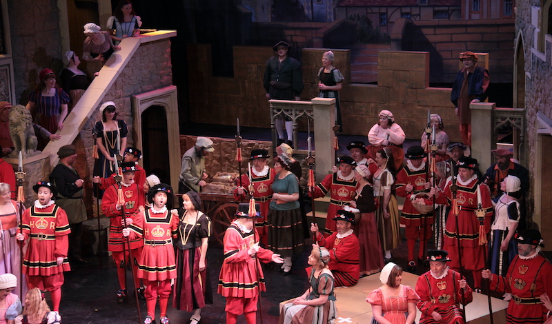 A scene from the 2013 production of Yeoman of the Guard at the King’ Pic Ross Main